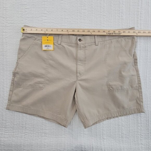 NEW Duck Head Men’s Khaki Shorts Size 44 NWT Casual Bermuda 7" Inseam MSRP $78 - Picture 3 of 13